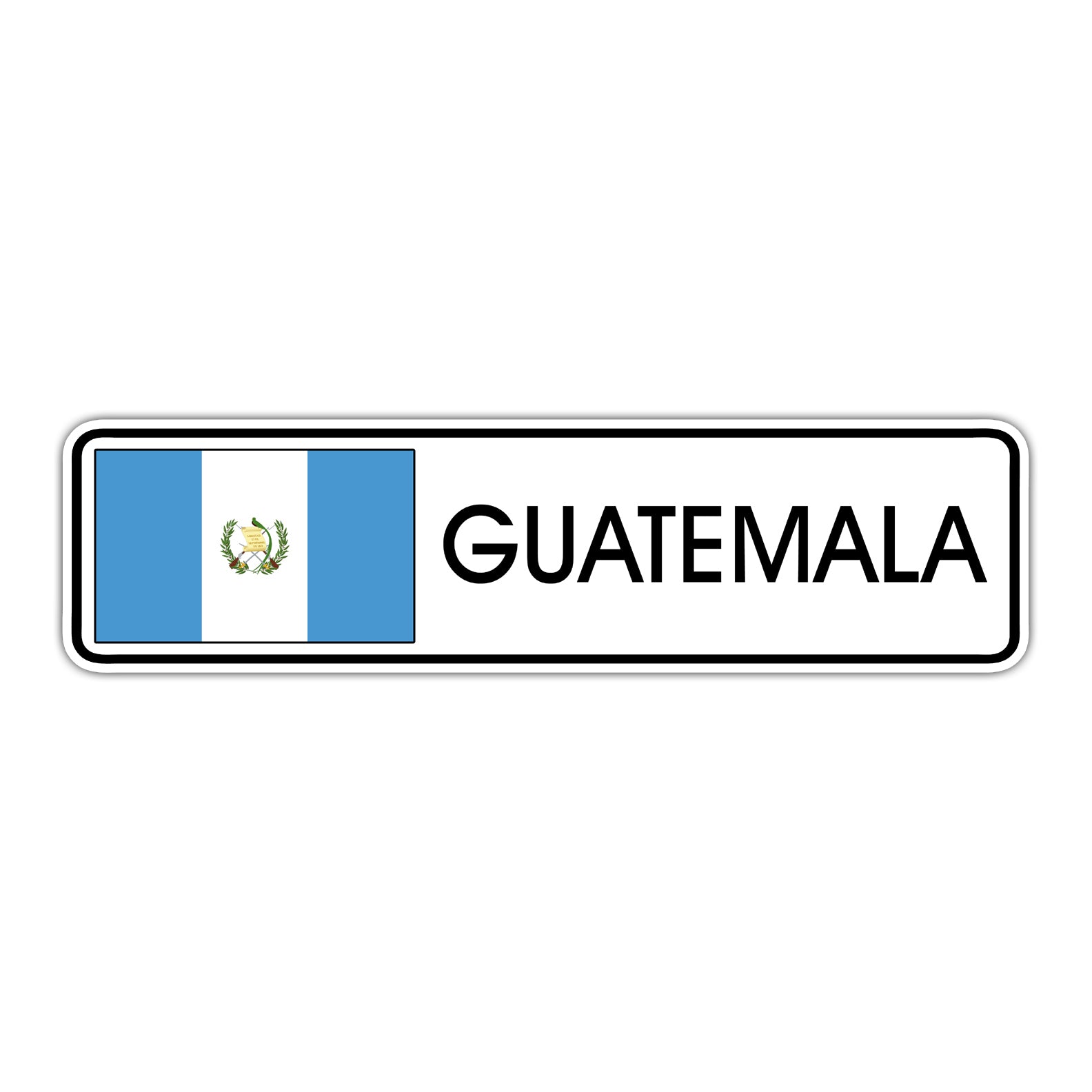 Guatemala Country Flag Aluminum Metal Sign