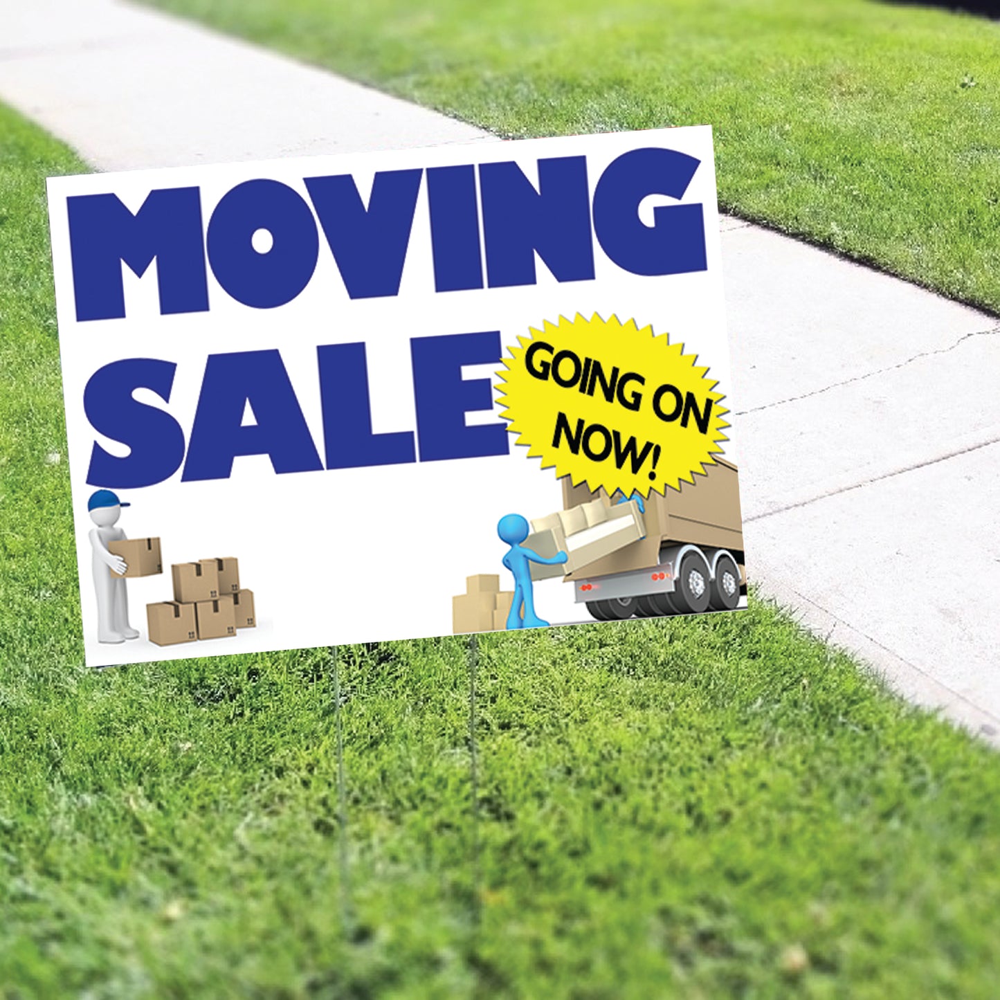Moving Sale Going On Now Coroplast Yard Sign
