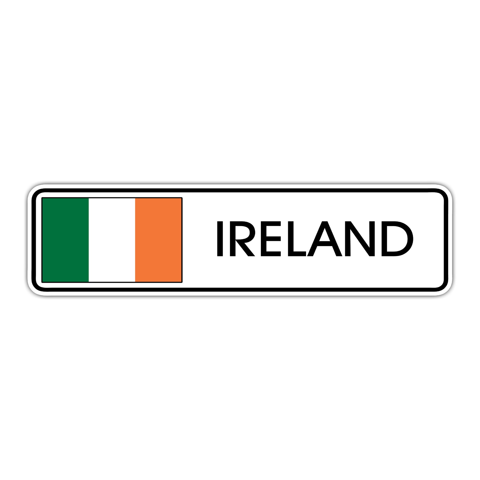 Ireland Country Flag Aluminum Metal Sign