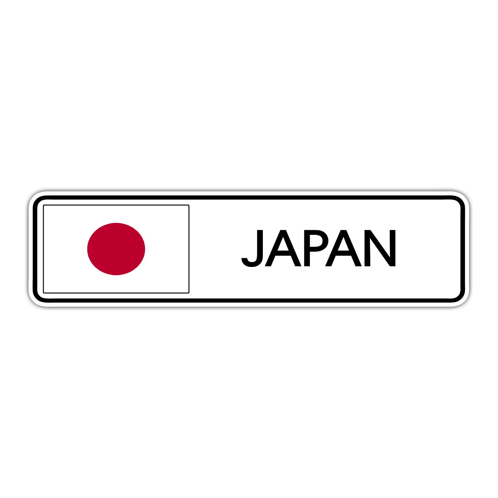Target Japan Sign Japan Country Flag Aluminum Street Sign – Sign Fever