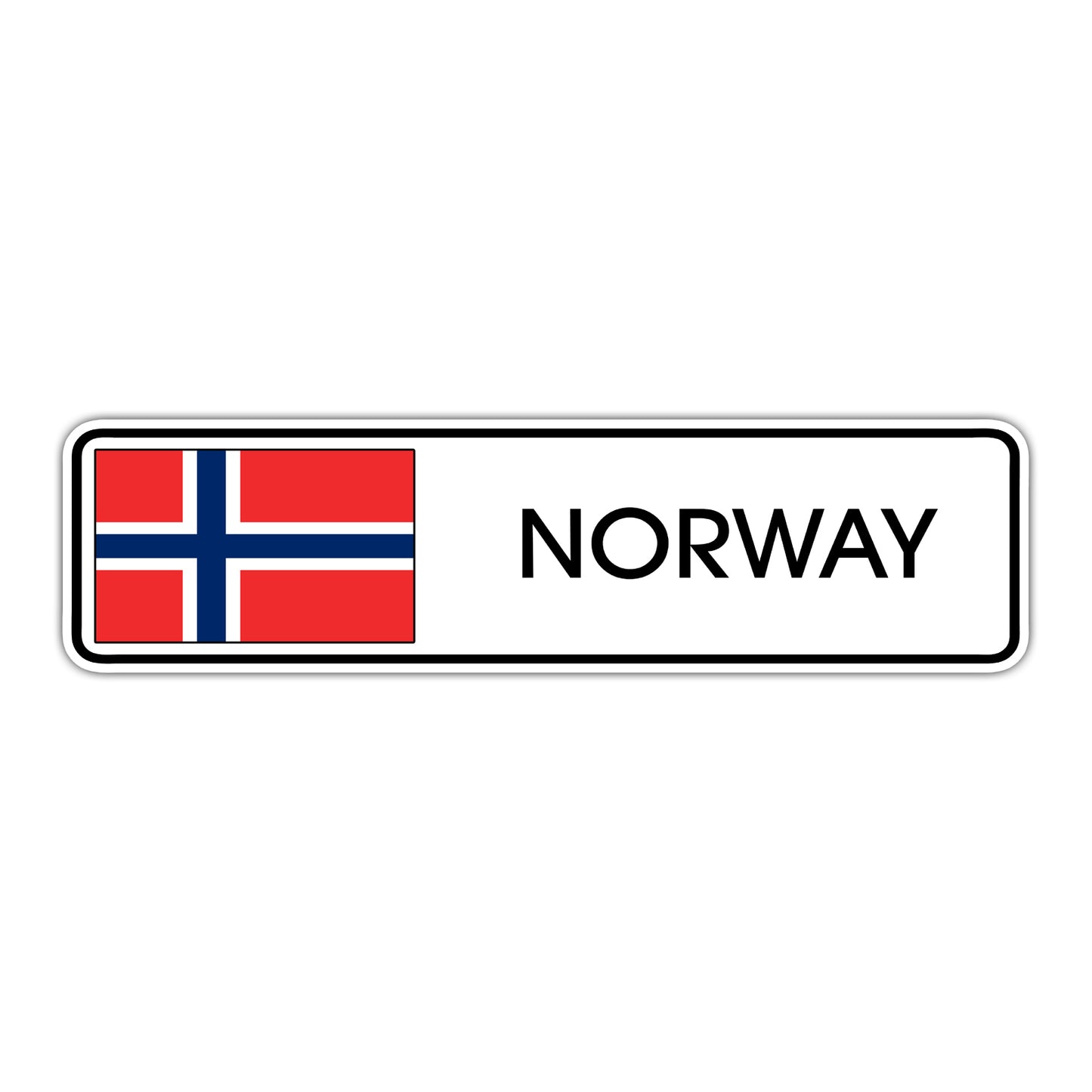 Norway Country Flag Aluminum Sign