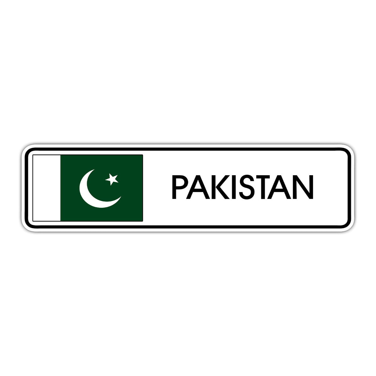 Mp Sign Pakistan Pakistan Country Flag Aluminum Street Sign – Sign Fever