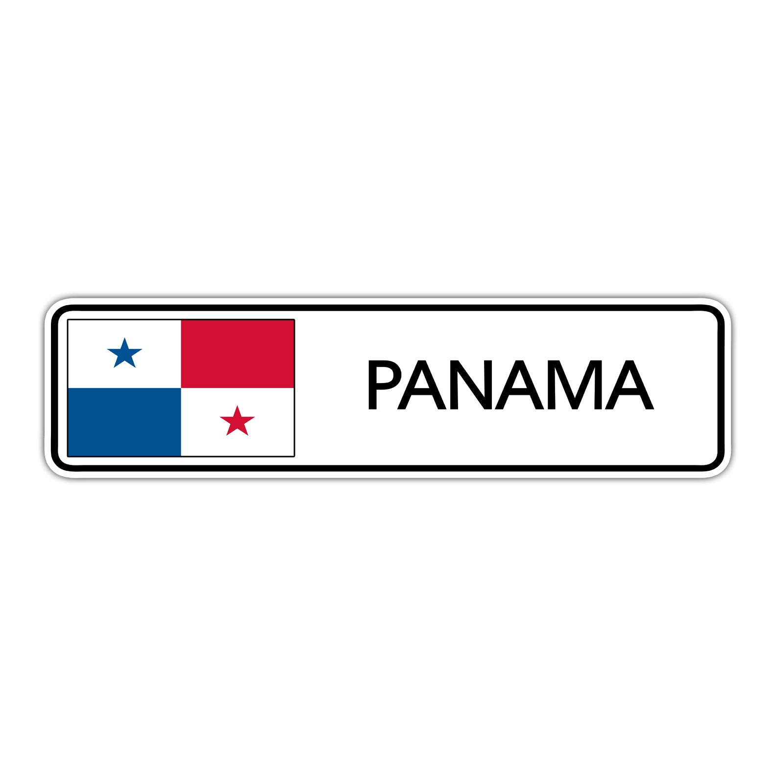 Panama Country Flag Aluminum Street Sign – Sign Fever