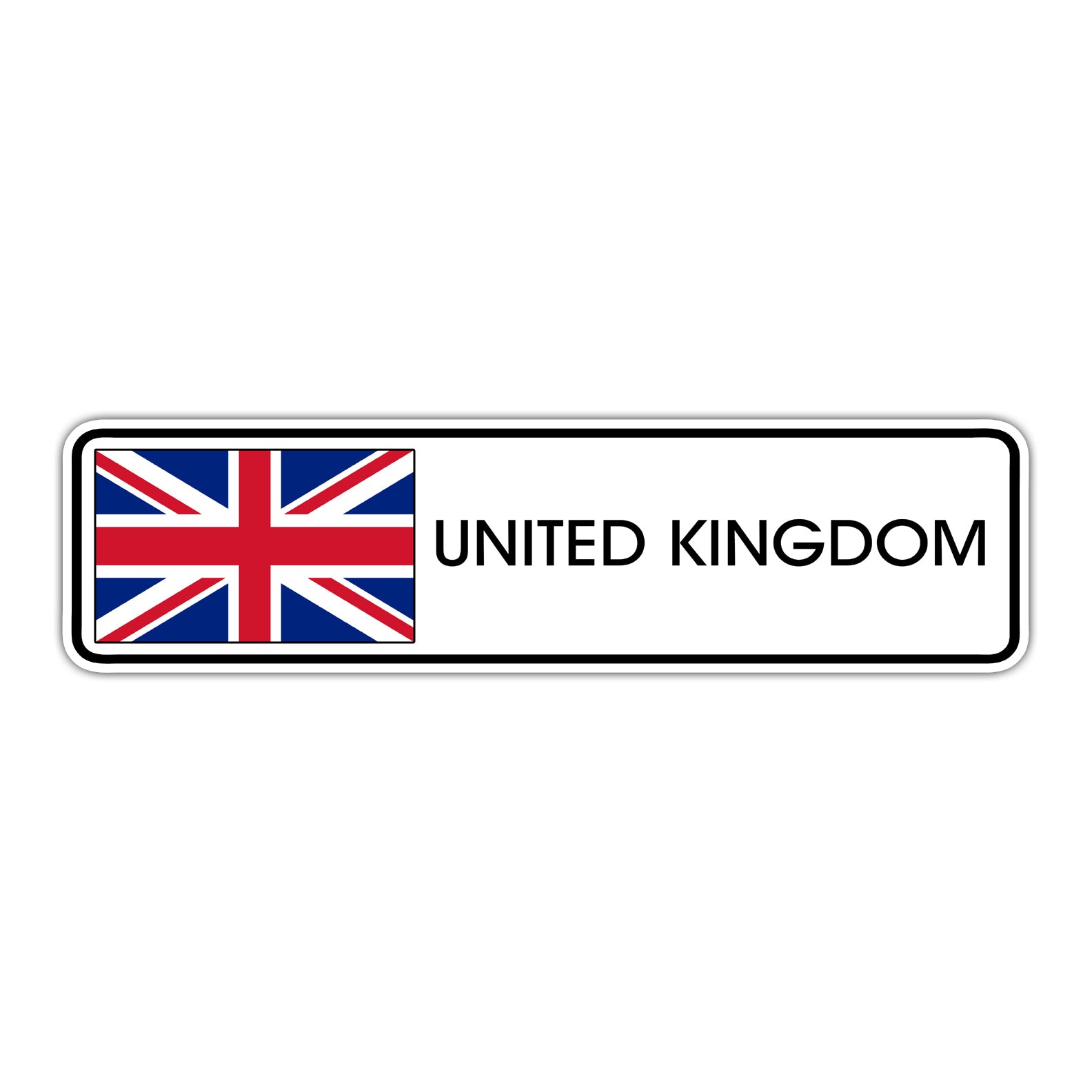 United Kingdom Country Flag Aluminum Street Sign – Sign Fever