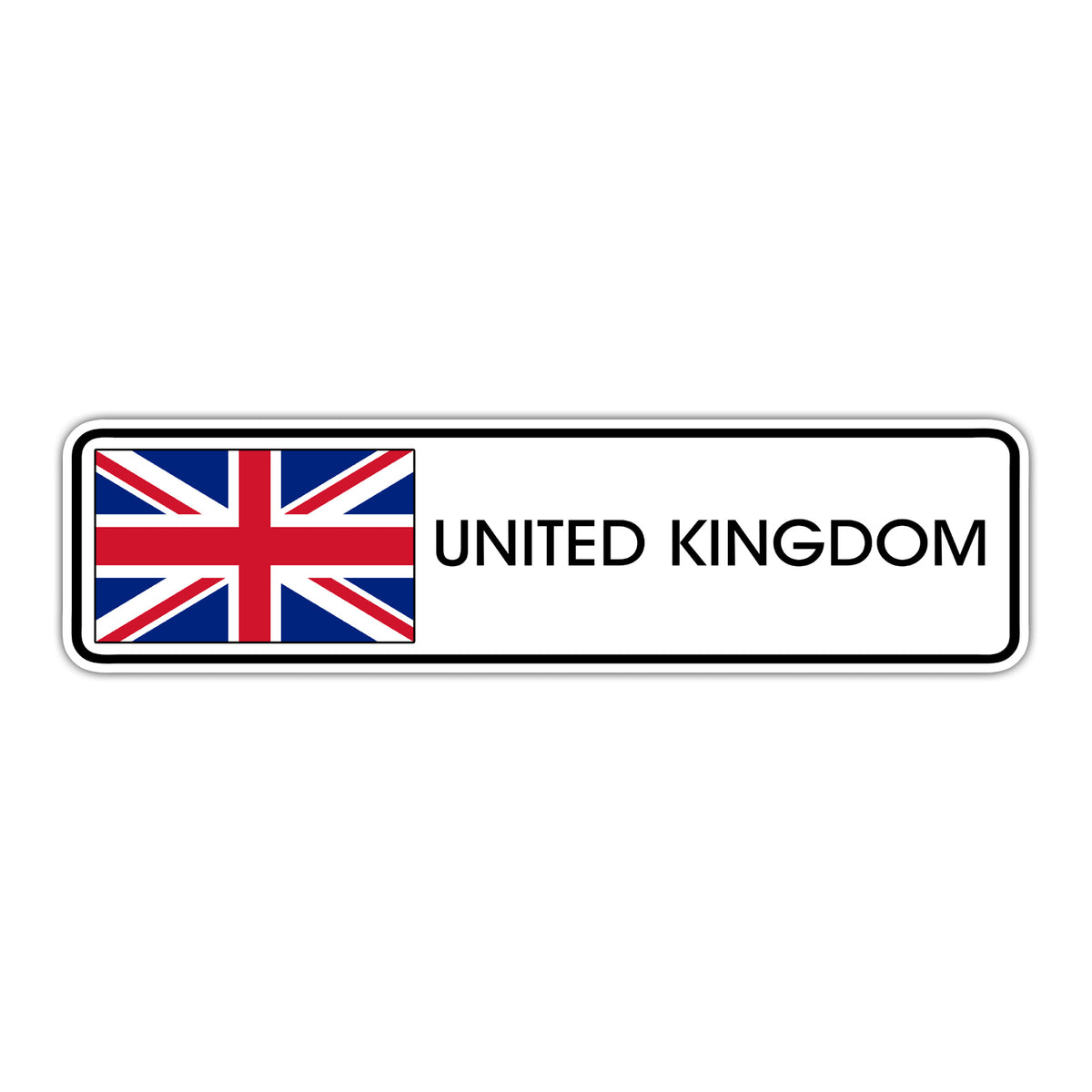 United Kingdom Country Flag Aluminum Street Sign – Sign Fever