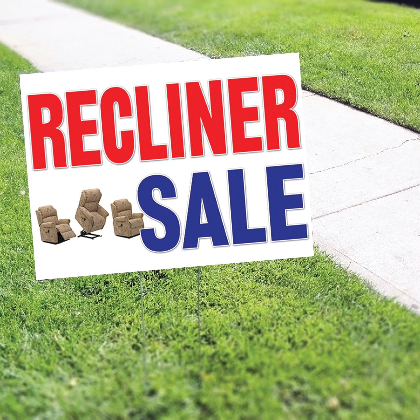 Recliner Sale Coroplast Yard Sign