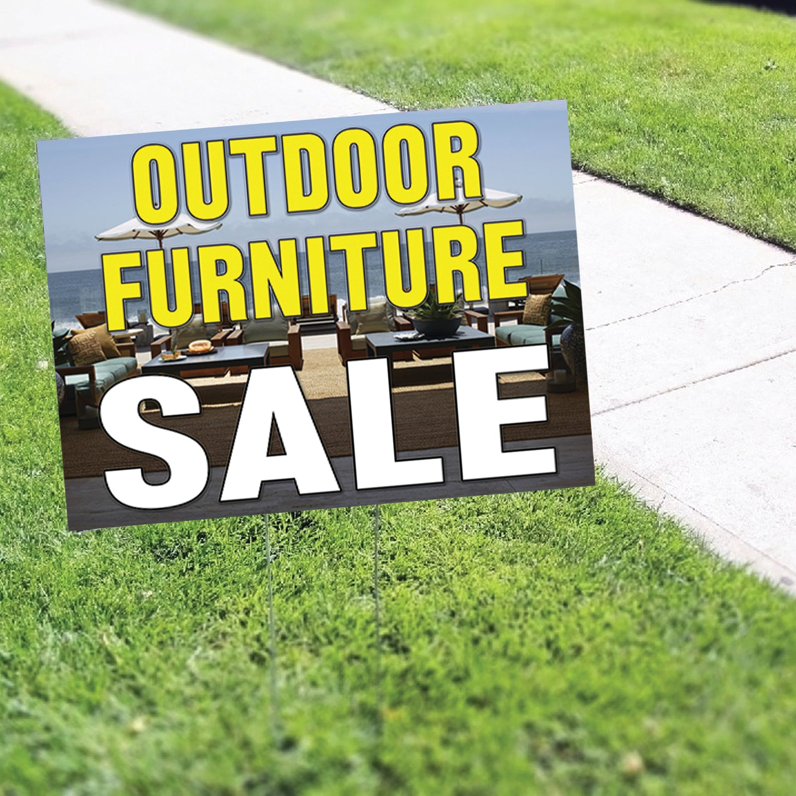 Outdoor Furniture Sale Coroplast Yard Sign