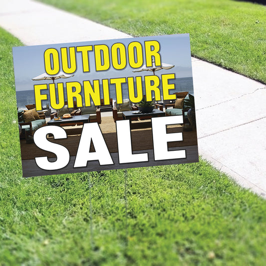 Outdoor Furniture Sale Coroplast Yard Sign