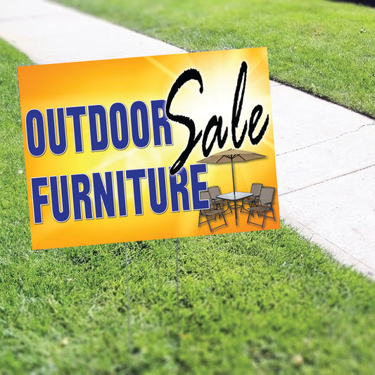 Outdoor Furniture Sale Coroplast Yard Sign