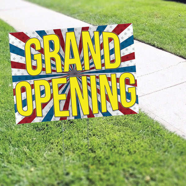 Grand Opening Coroplast Yard Sign - Sign Fever