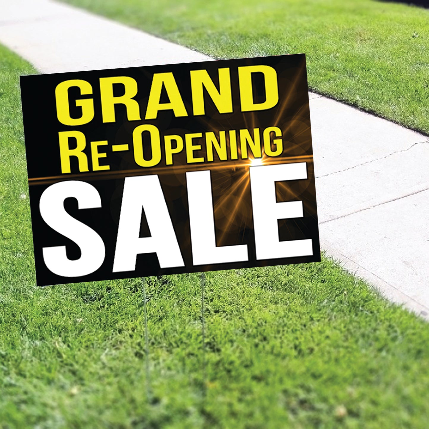 Grand Re-Opening Sale Coroplast Yard Sign
