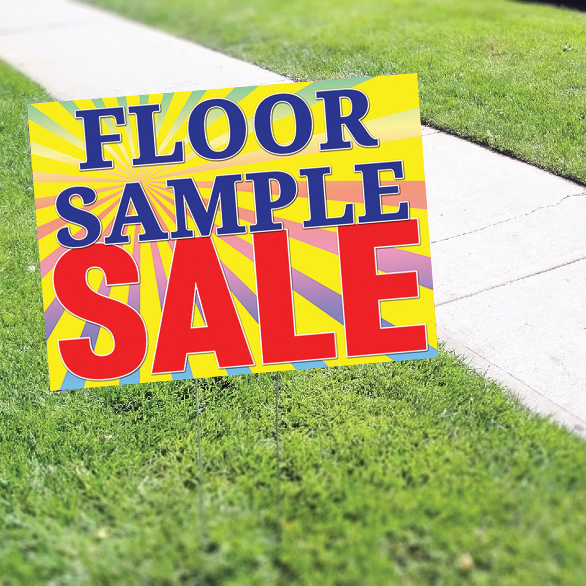 Floor Sample Sign Floor Sample Sale Coroplast Yard Sign – Sign Fever
