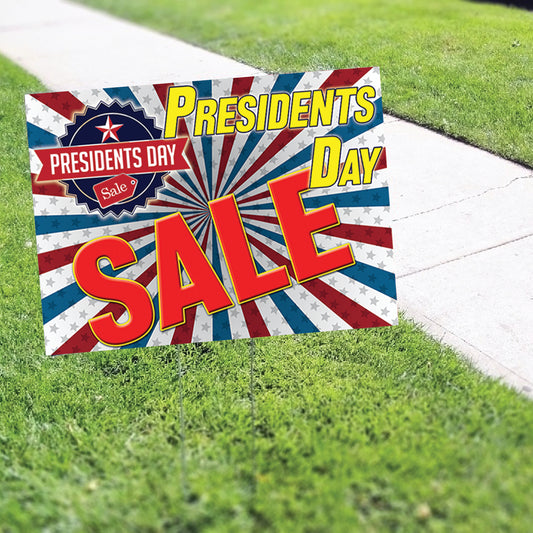 President Day Sale Coroplast Yard Sign