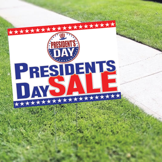 President Day Sale Coroplast Yard Sign