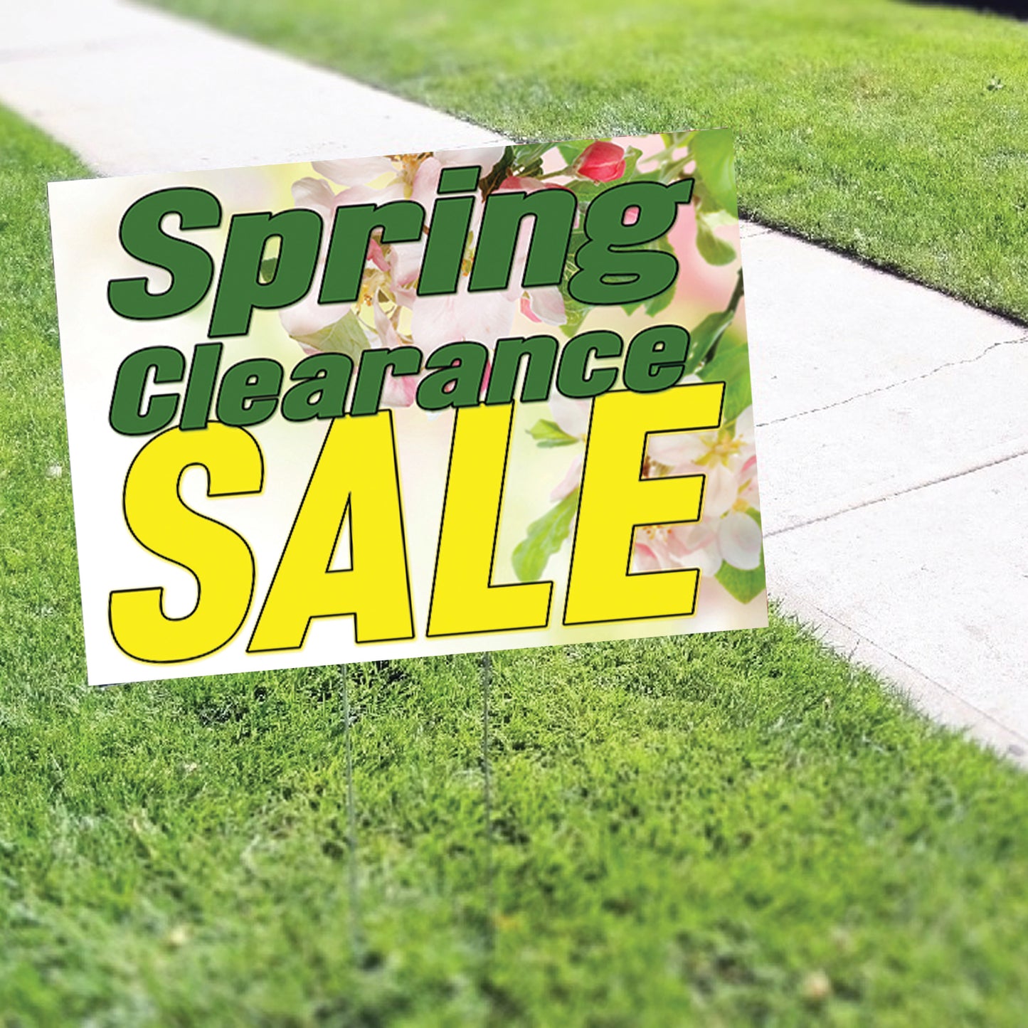 Spring Clarence Sale Coroplast Yard Sign