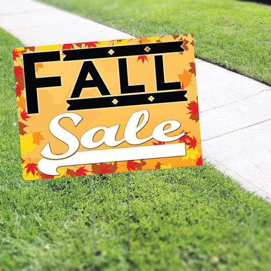 Fall Sale Coroplast Yard Sign