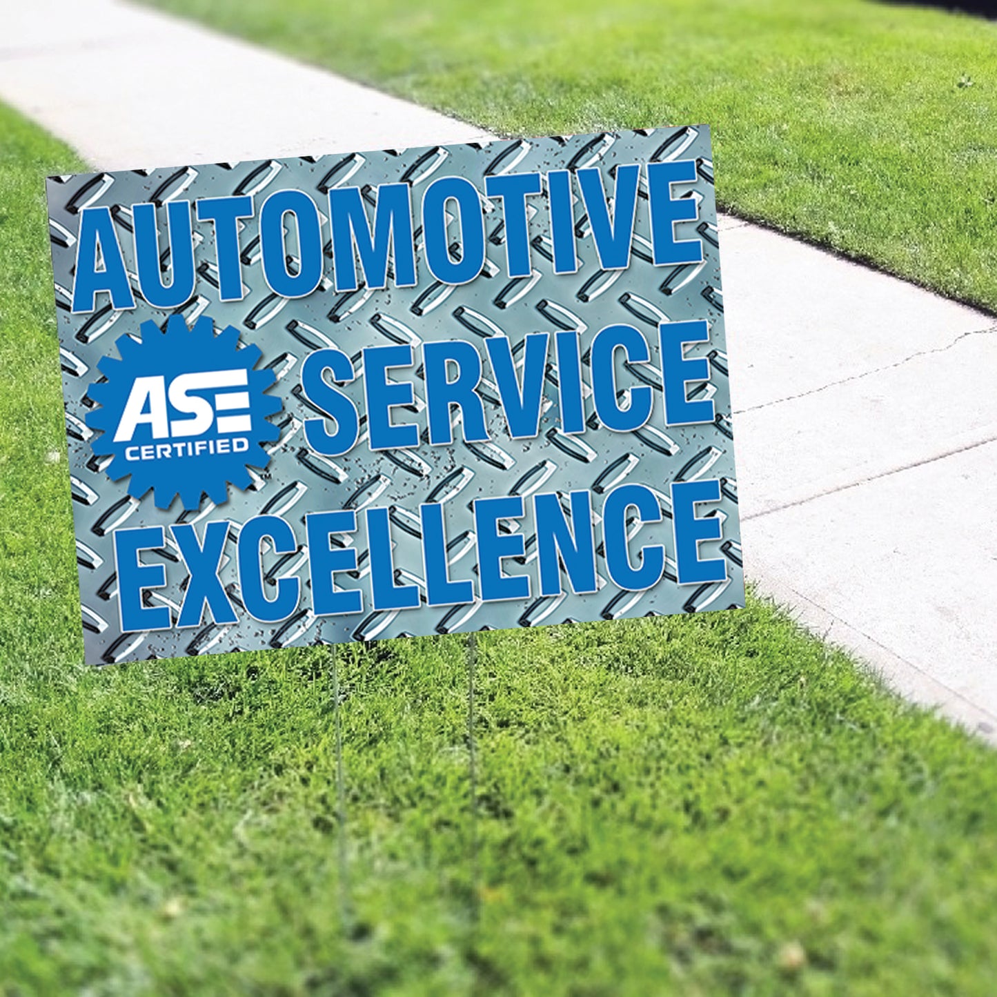 ASE Automotive Service Excellence Coroplast Yard Sign