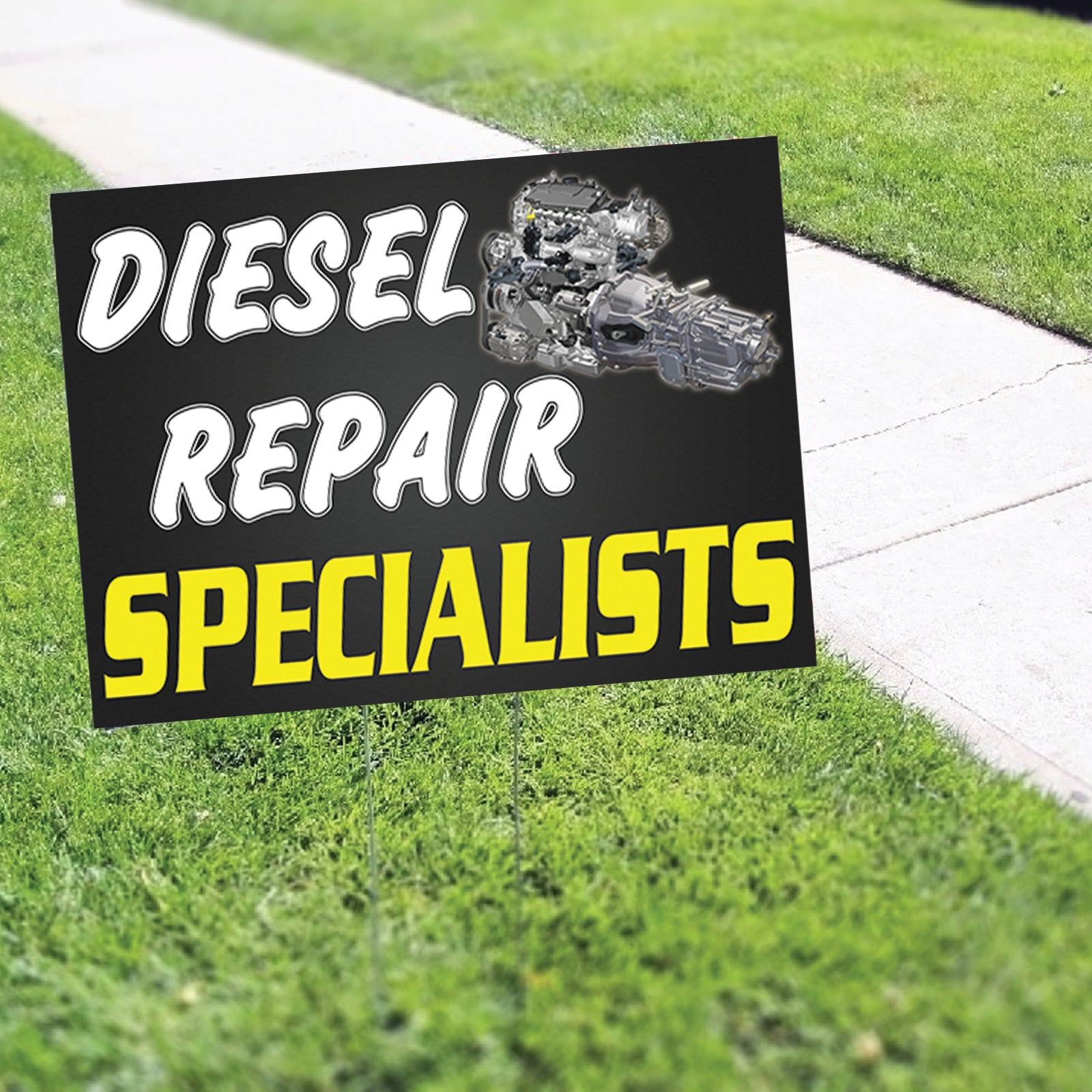 Diesel Repair Specialist Coroplast Yard Sign – Sign Fever
