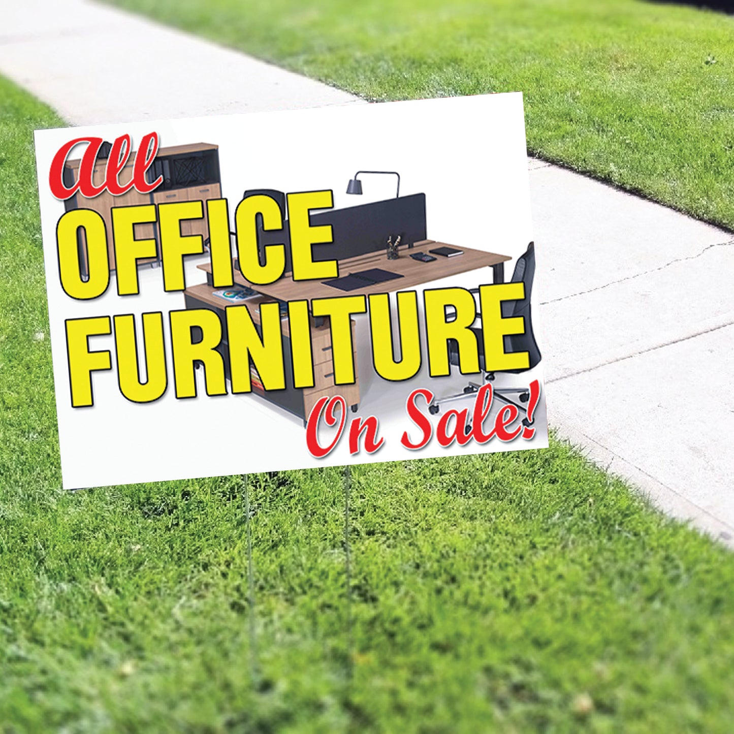All Office Furniture On Sale Coroplast Yard Sign