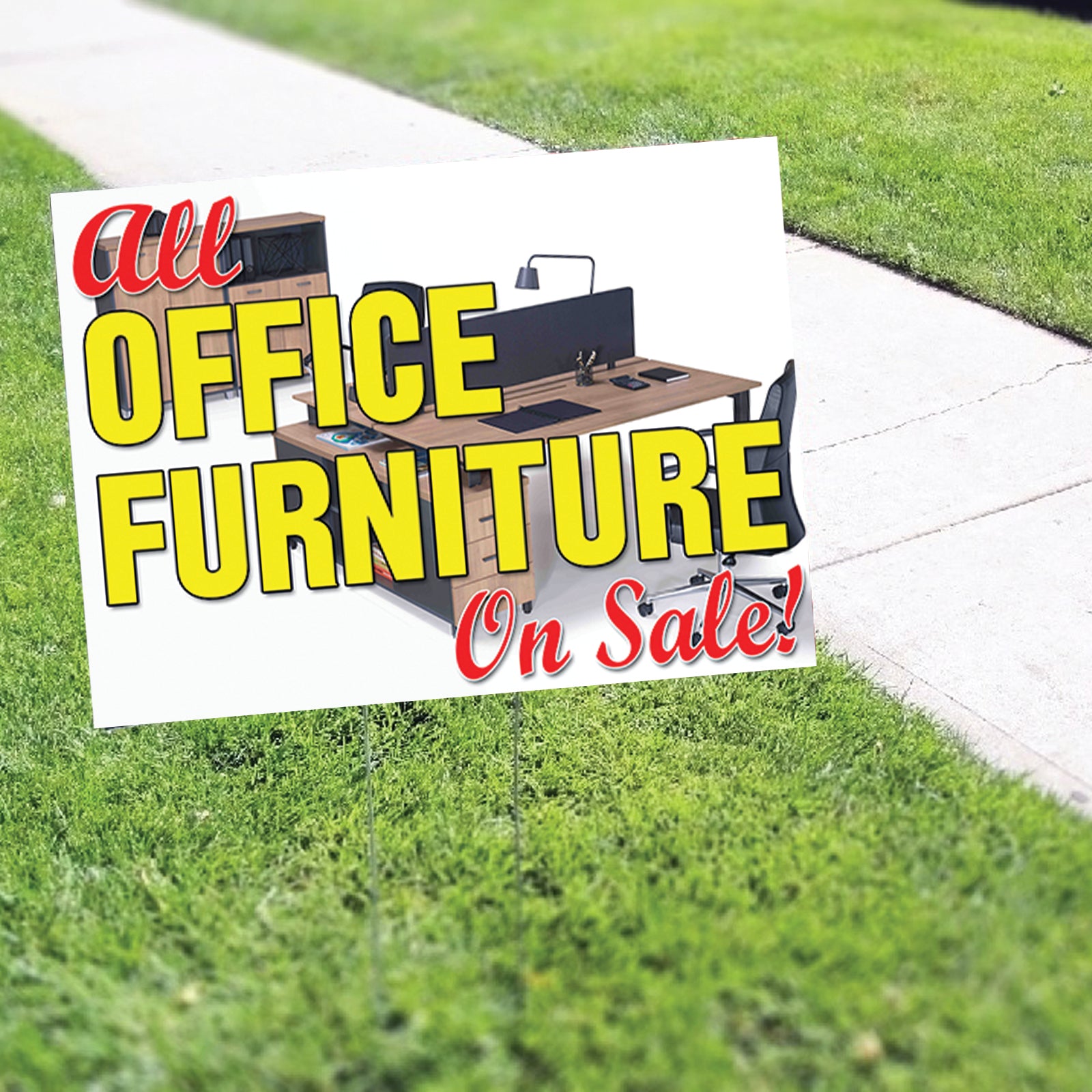 All Office Furniture On Sale Coroplast Yard Sign