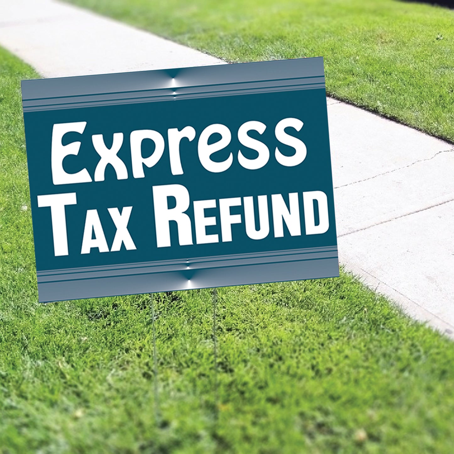Express Tax Refund Coroplast Yard Sign