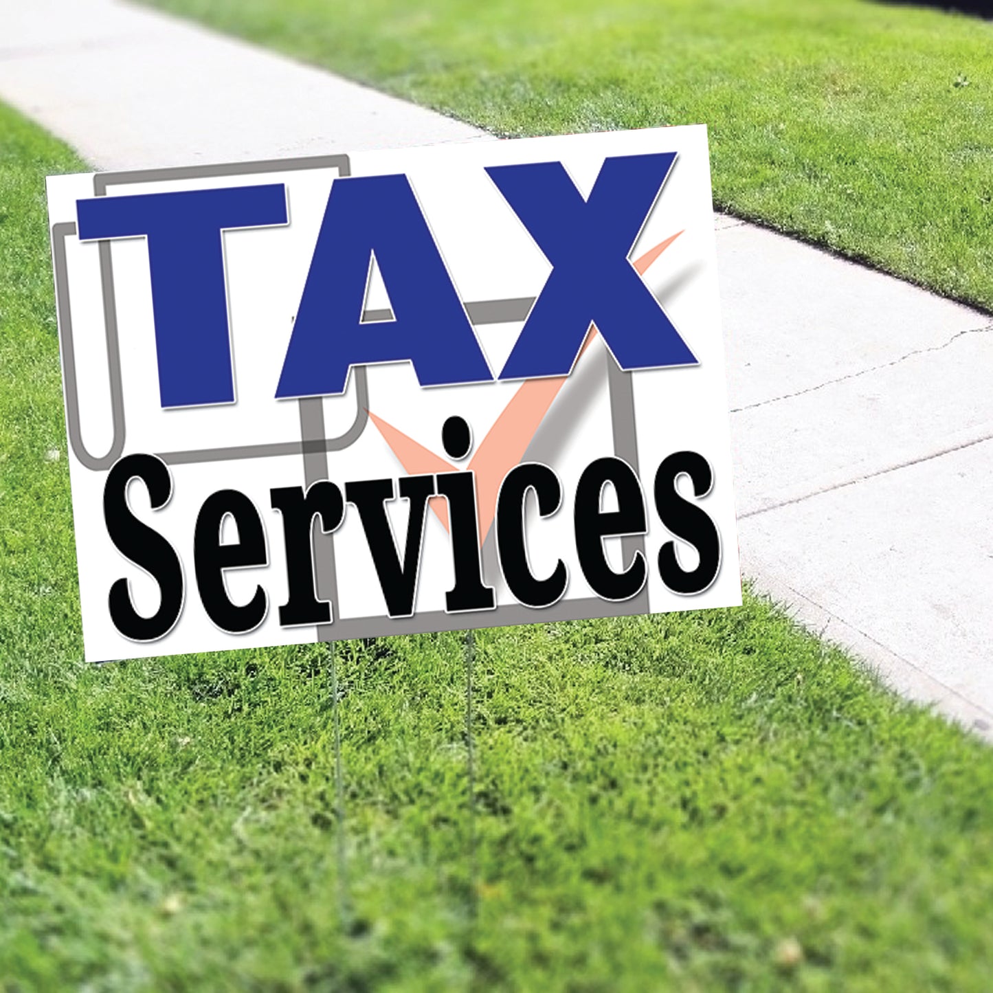 Tax Services Coroplast Yard Sign