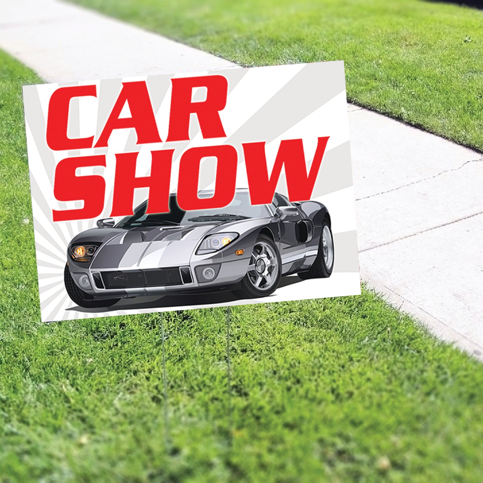 Car Show Coroplast Yard Sign