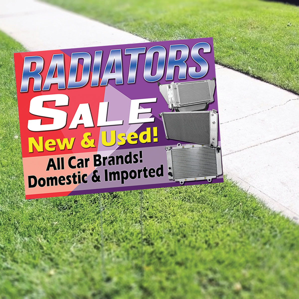 Radiators Sale New & Used Coroplast Yard Sign – Sign Fever