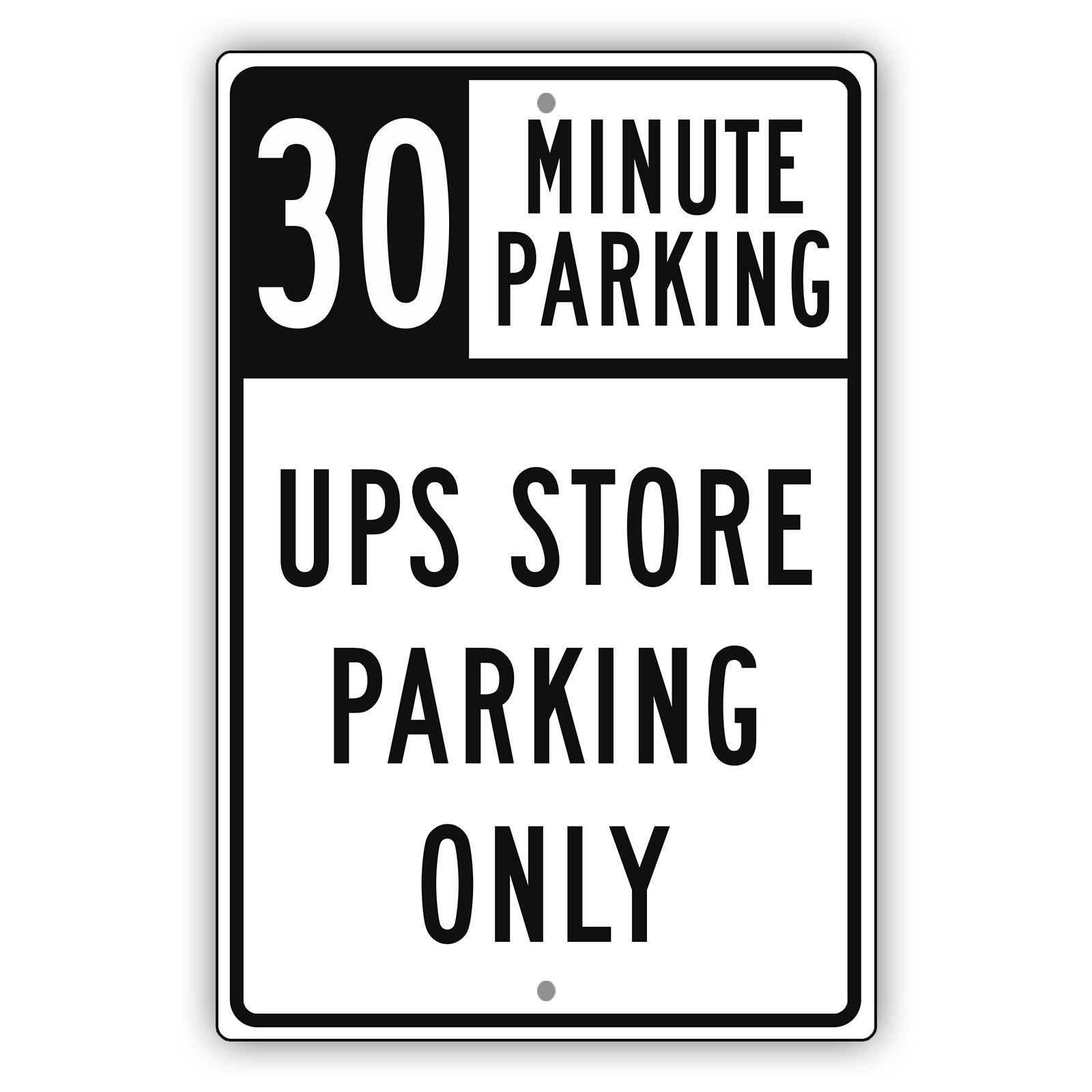 30 Minute Parking UPS Store Parking Only