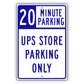 20 Minute Parking UPS Store Parking Only