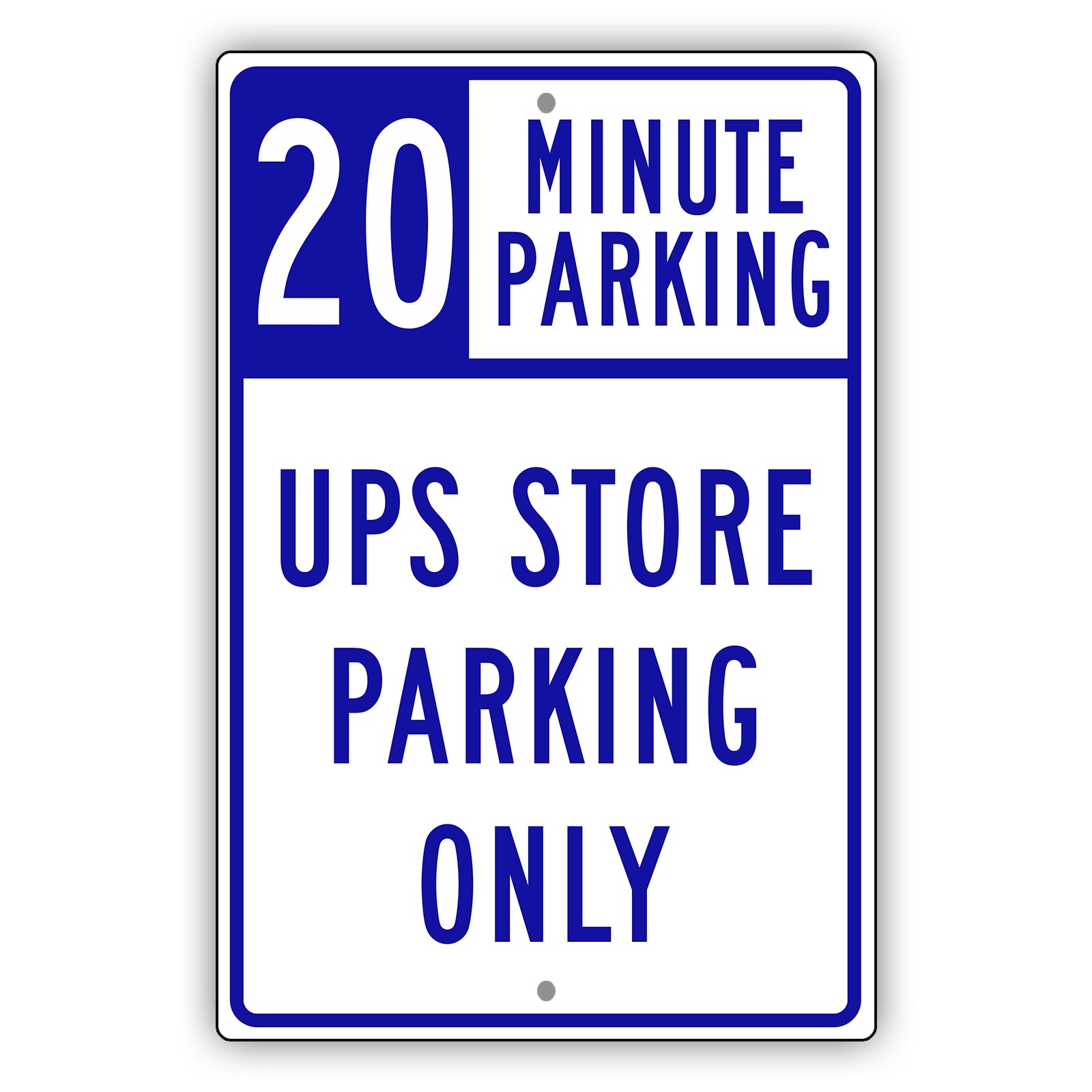20 Minute Parking UPS Store Parking Only