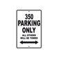 350 Motorcycle Bike Parking Only All Others Will Be Towed Metal Sign 