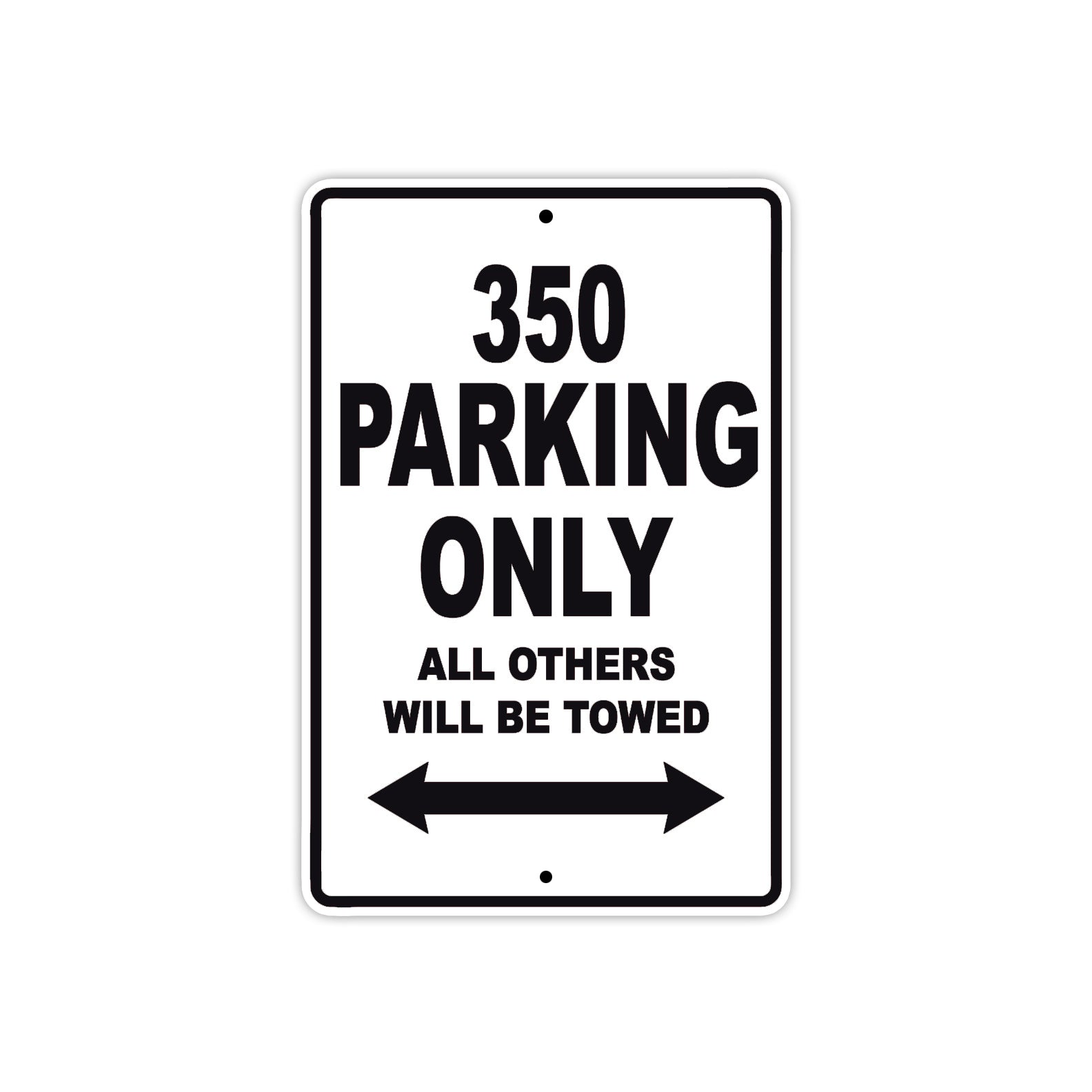 350 Motorcycle Bike Parking Only All Others Will Be Towed Metal Sign 