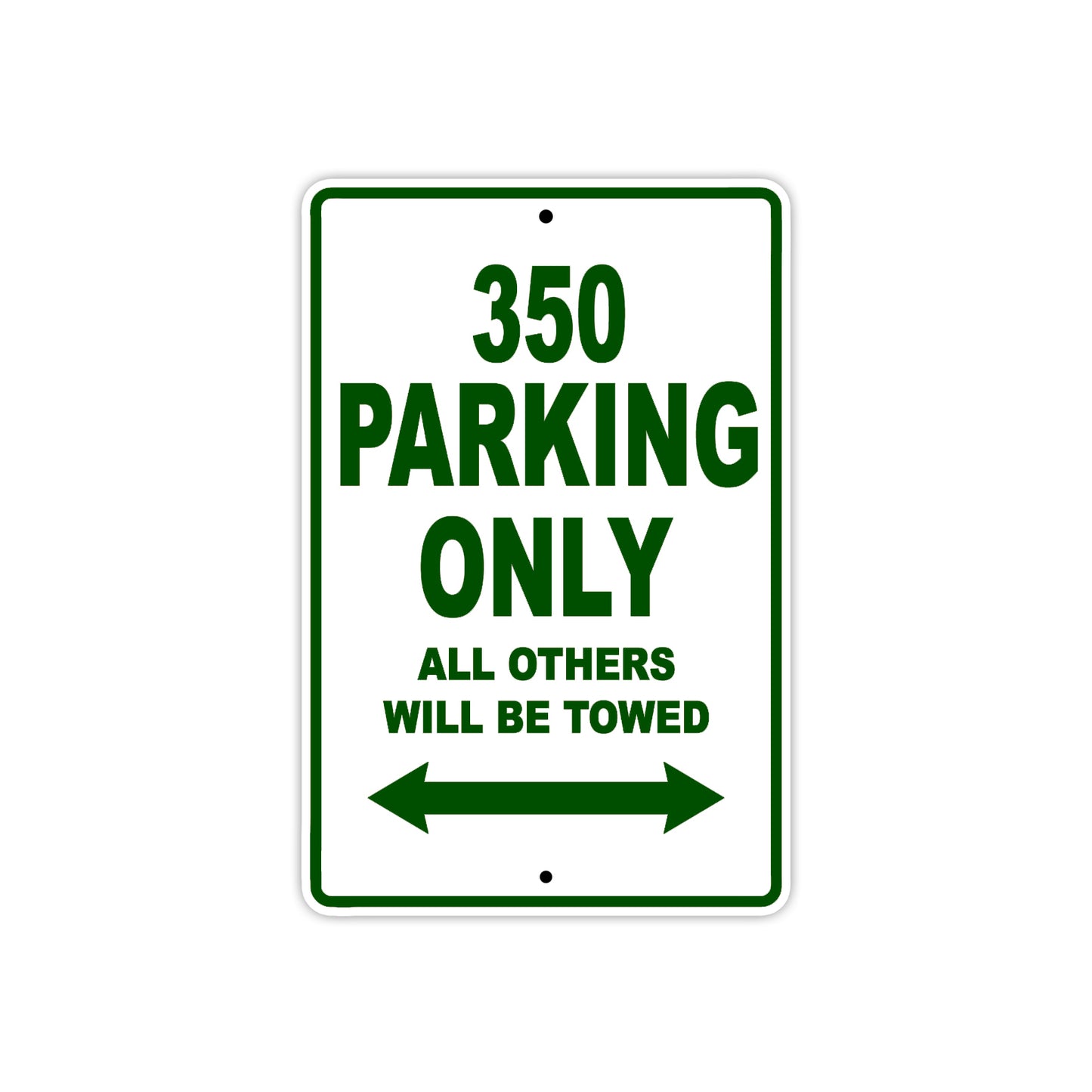 350 Motorcycle Bike Parking Only All Others Will Be Towed Sign Plate