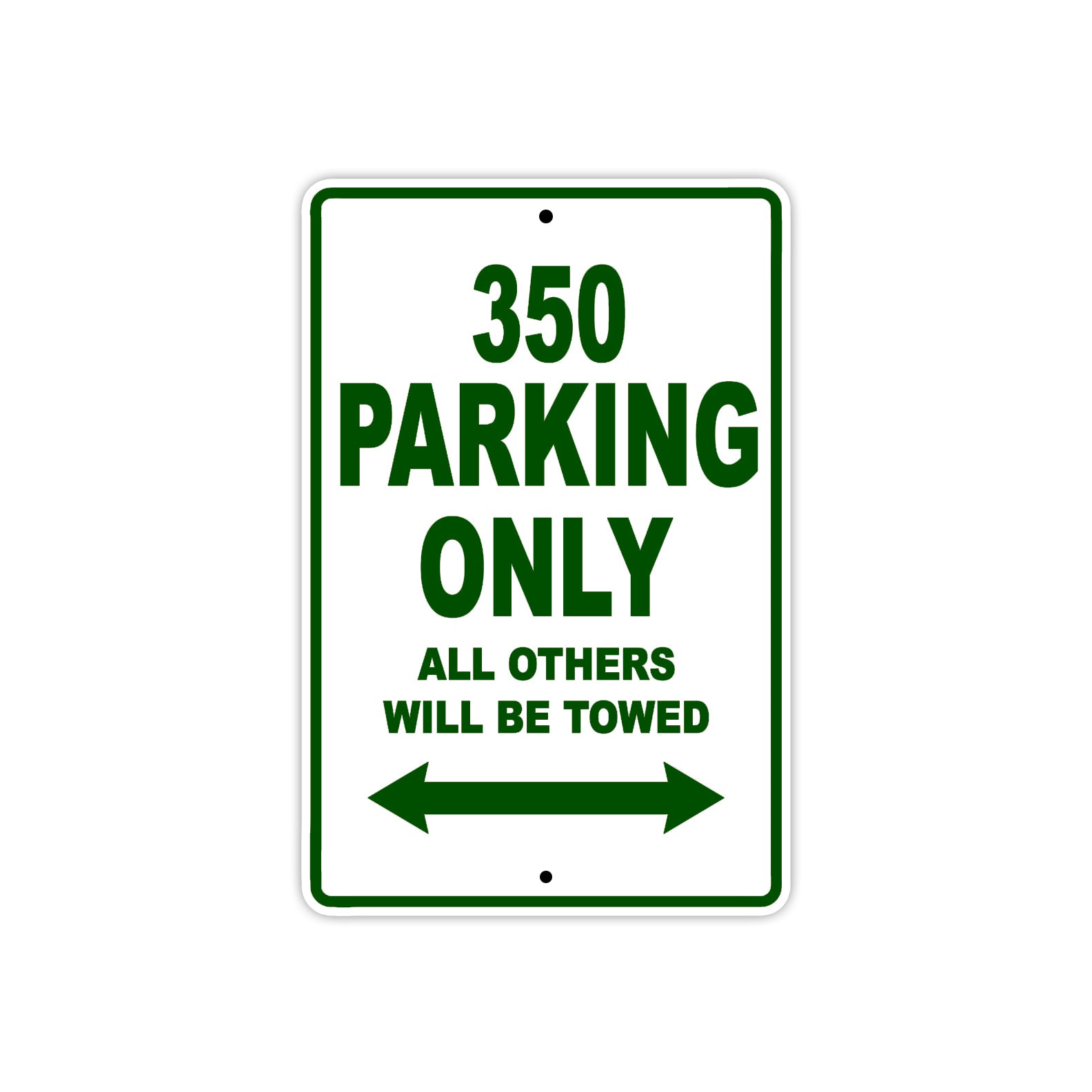 350 Motorcycle Bike Parking Only All Others Will Be Towed Sign Plate