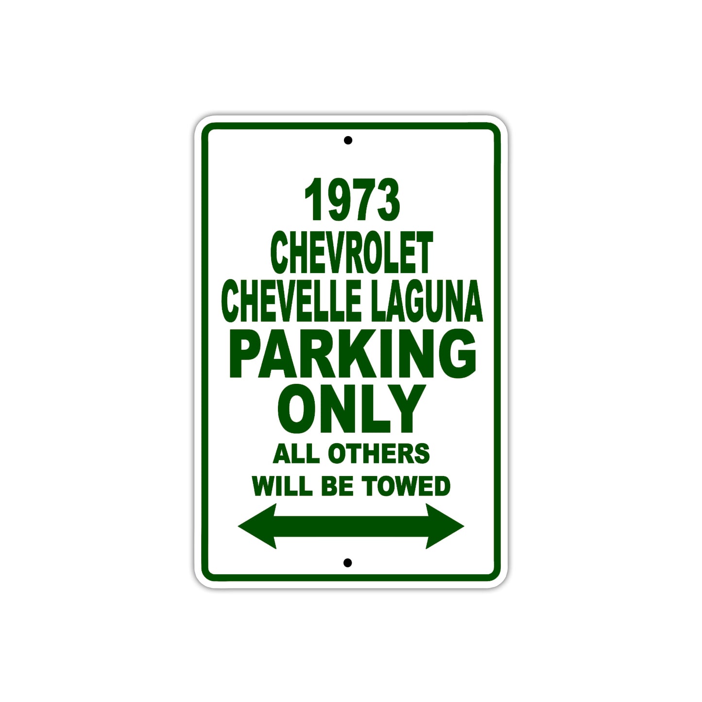 3 Chevrolet Chevelle Laguna Car Parking Only All Others Will Be Towed Sign Plate