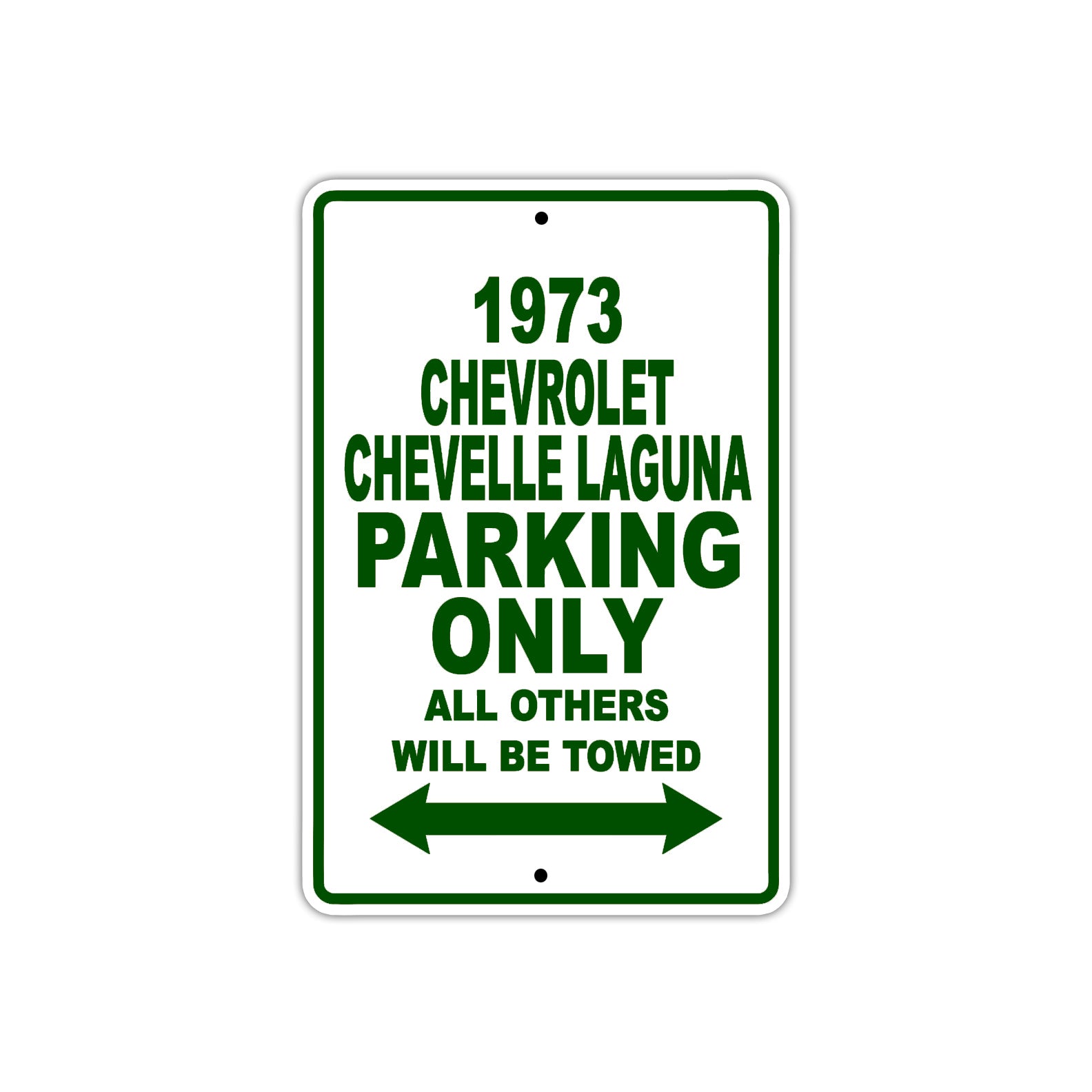 3 Chevrolet Chevelle Laguna Car Parking Only All Others Will Be Towed Sign Plate