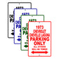 3 Chevrolet Chevelle Laguna Car Parking Only All Others Will Be Towed Signs