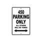 450 Motorcycle Bike Parking Only All Others Will Be Towed Metal Sign 