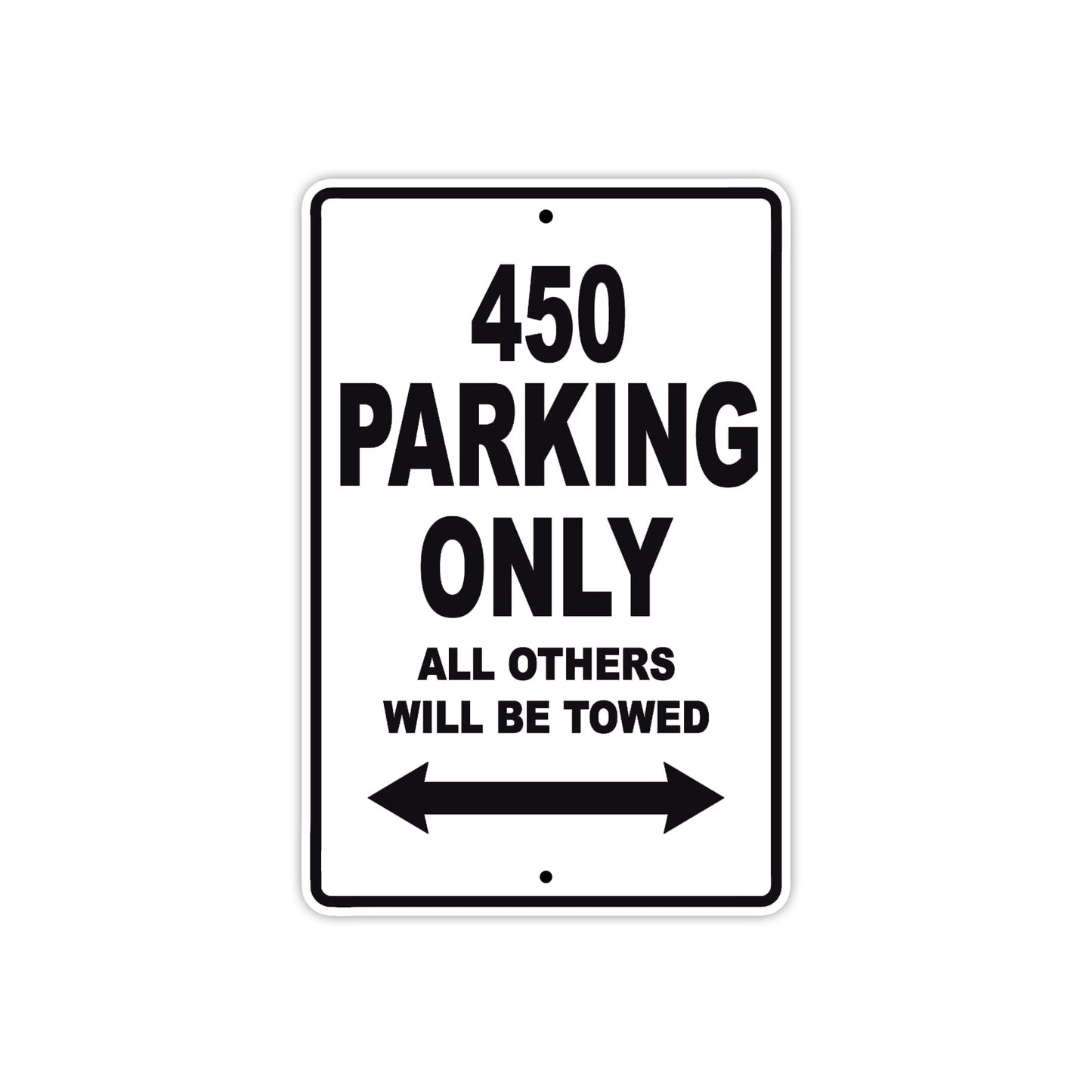 450 Motorcycle Bike Parking Only All Others Will Be Towed Metal Sign 