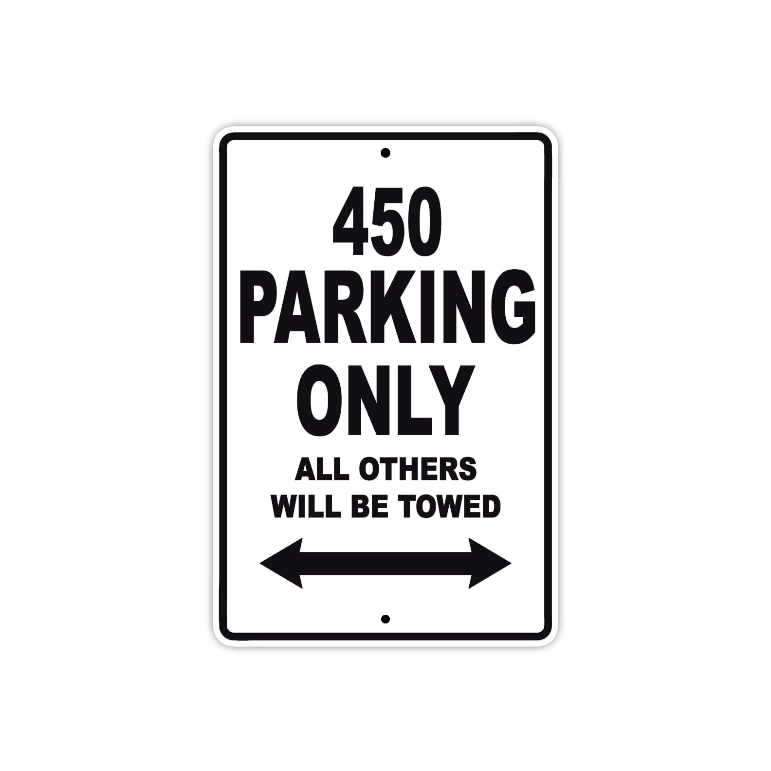 450 Motorcycle Bike Parking Only All Others Will Be Towed Metal Sign 