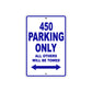 450 Motorcycle Bike Parking Only All Others Will Be Towed Metal Sign Plate