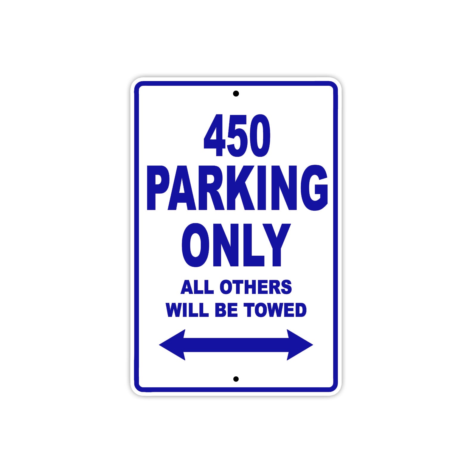 450 Motorcycle Bike Parking Only All Others Will Be Towed Metal Sign Plate