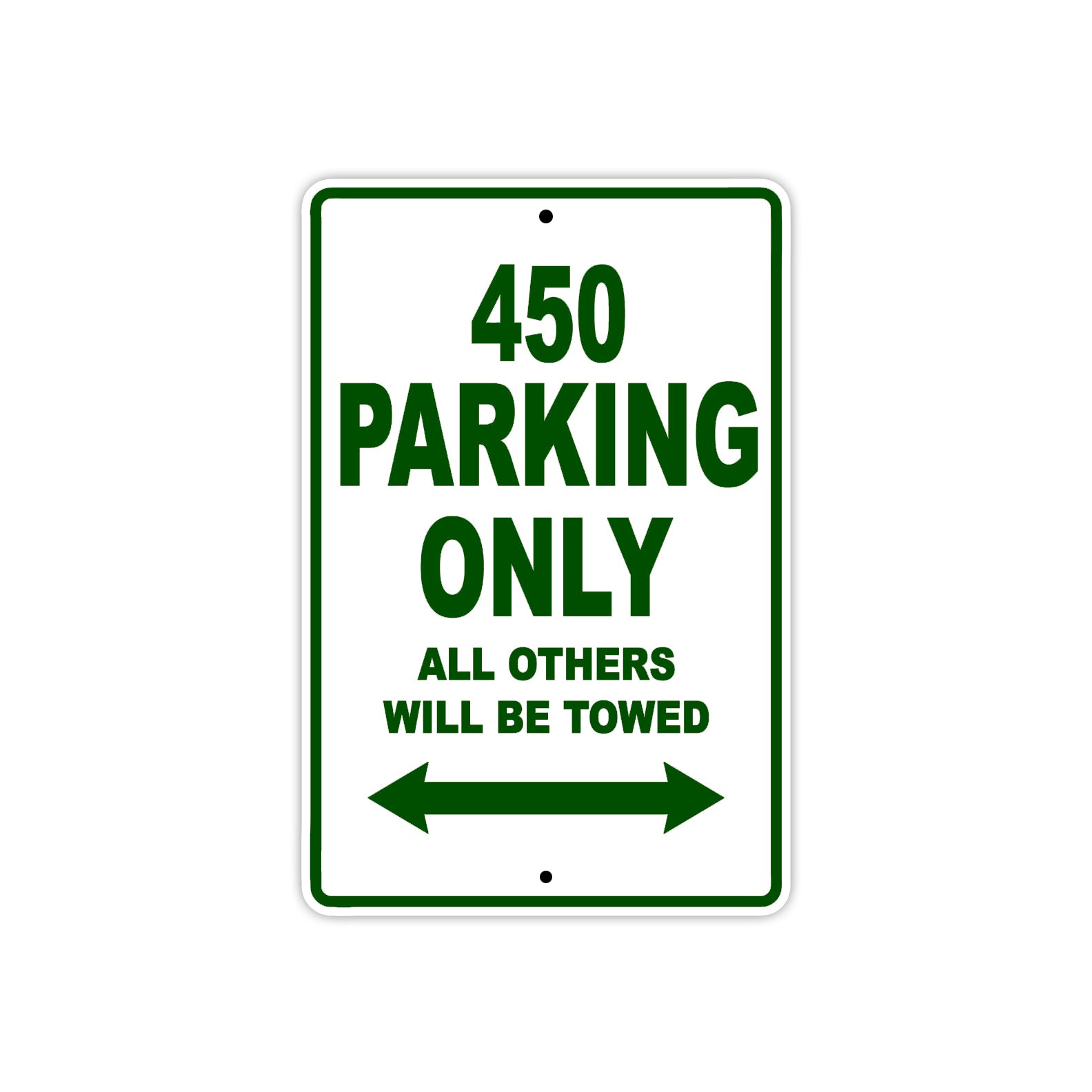 450 Motorcycle Bike Parking Only All Others Will Be Towed Sign Plate