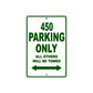 450 Motorcycle Parking Only All Others Will Be Towed Sign Plate