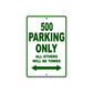 500 Motorcycle Parking Only All Others Will Be Towed Sign Plate