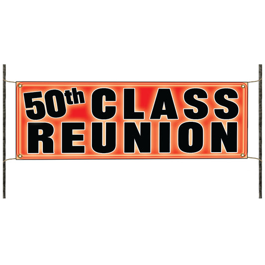 50th Class reunion vinyl printed banner sign