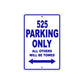 525 Motorcycle Parking Only All Others Will Be Towed Metal Sign Plate