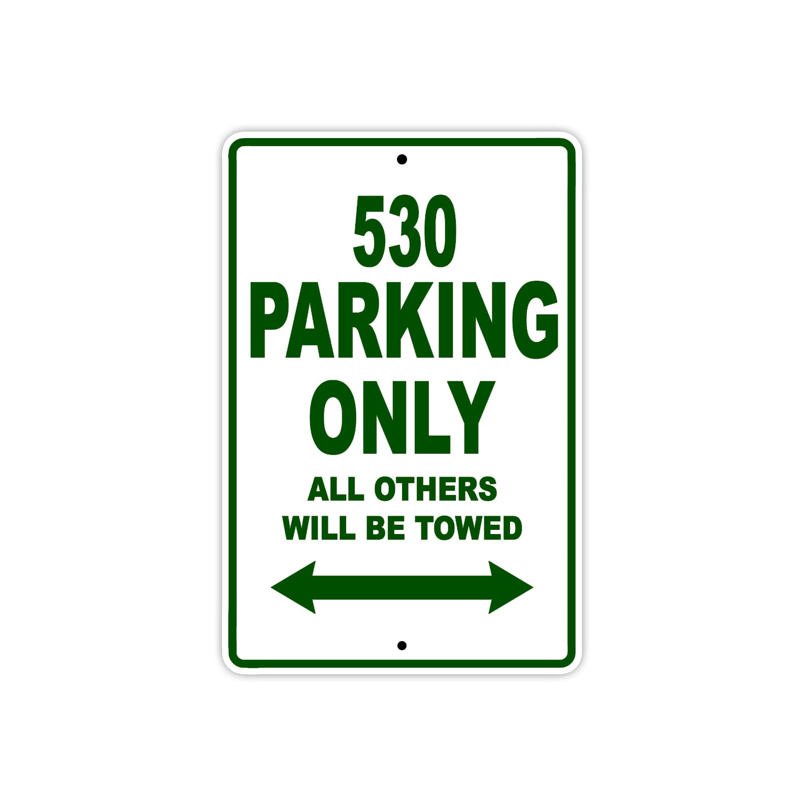530 Motorcycle Parking Only All Others Will Be Towed Sign Plate