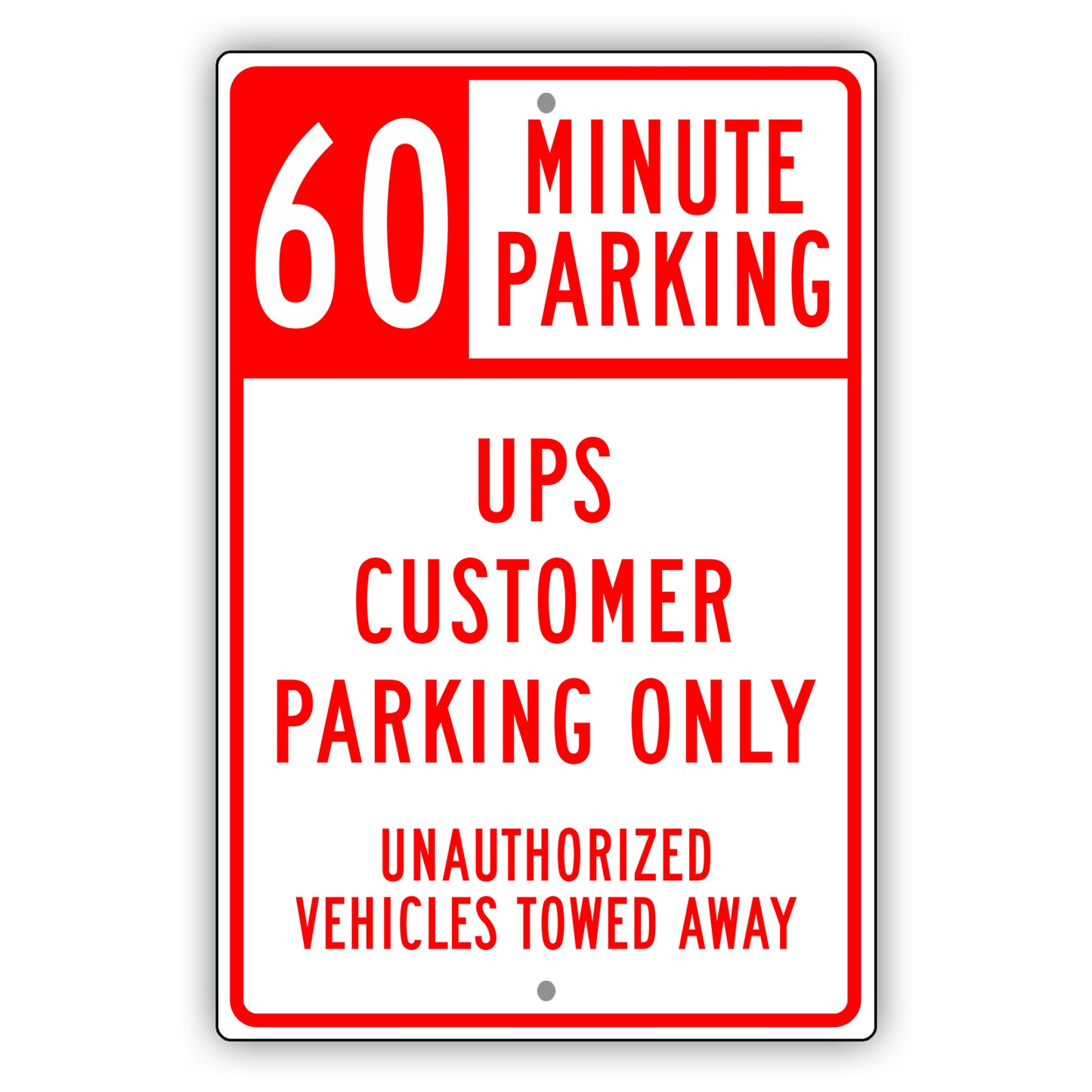 60 Minute Parking UPS Customers Only